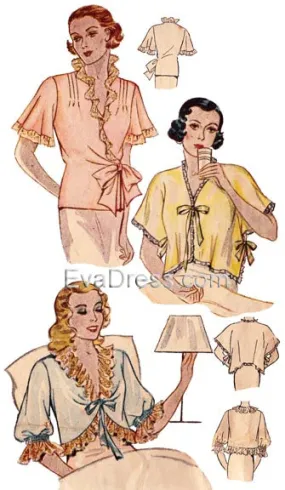 1935 Bed Jackets NL30-1559 1935 Bed Jackets NL30-1559