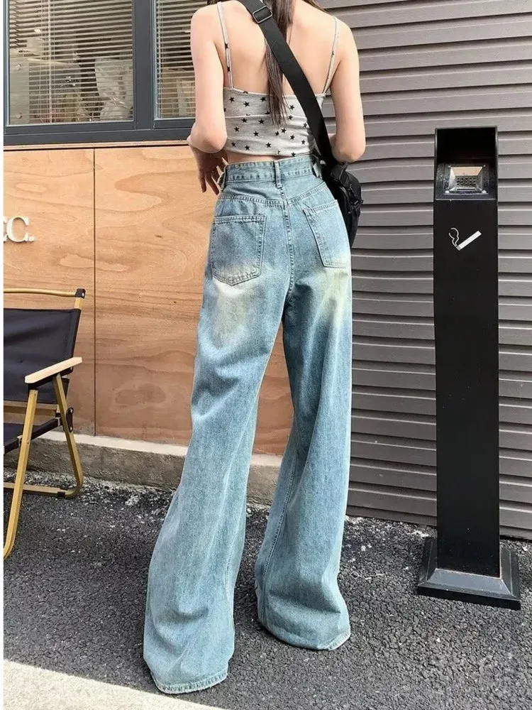 2024 High Waisted Slimming Loose Long Jeans