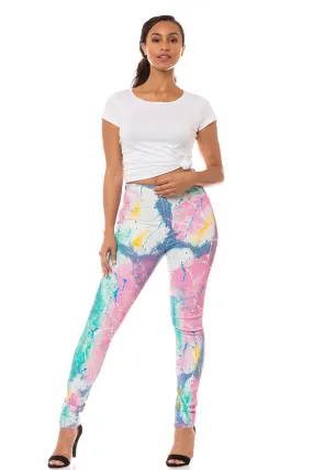 4229 Women's  Super High Waisted Tie Dye Painted Skinny Jeans 4229 Women's  Super High Waisted Tie Dye Painted Skinny Jeans