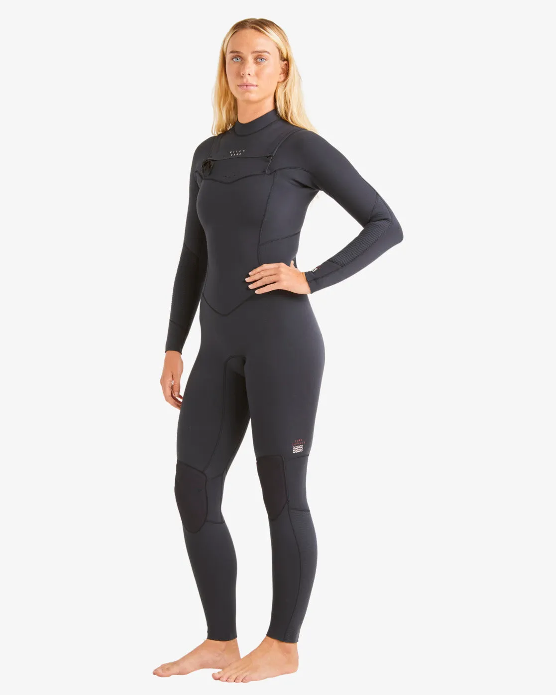 4/3 Salty Dayz Chest Zip Full Wetsuit - Black