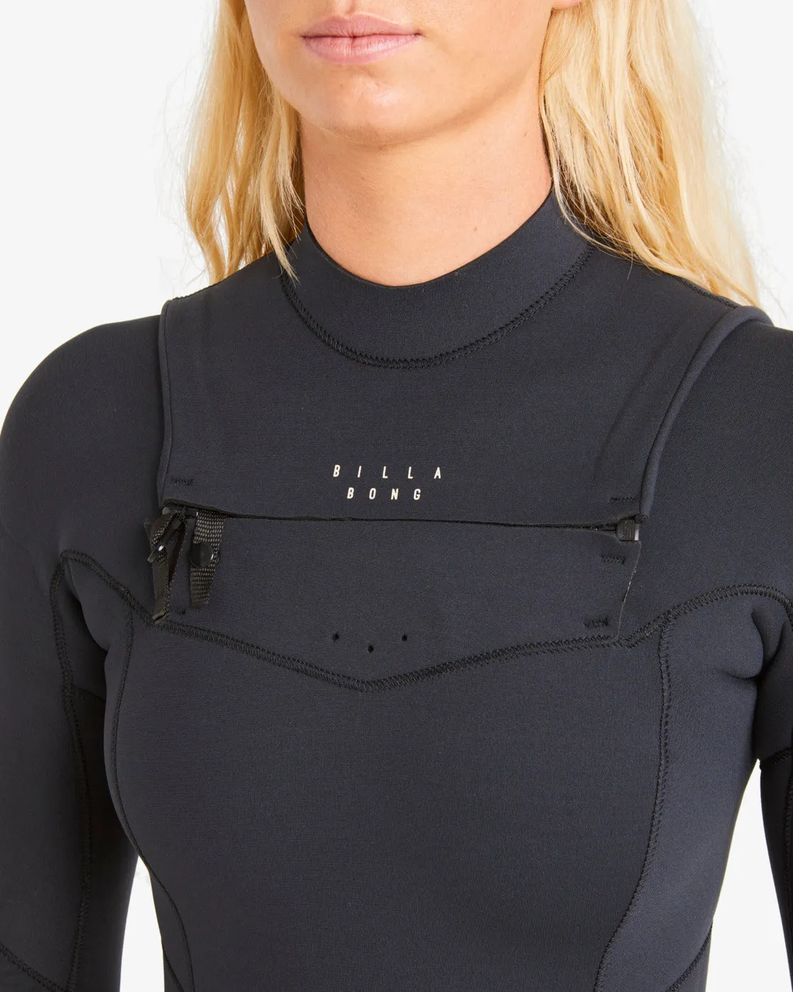 4/3 Salty Dayz Chest Zip Full Wetsuit - Black