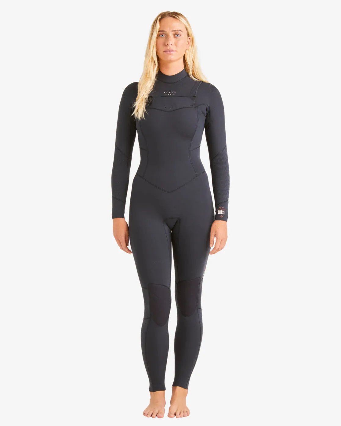 4/3 Salty Dayz Chest Zip Full Wetsuit - Black