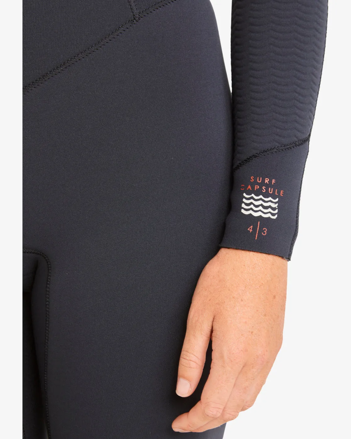 4/3 Salty Dayz Chest Zip Full Wetsuit - Black