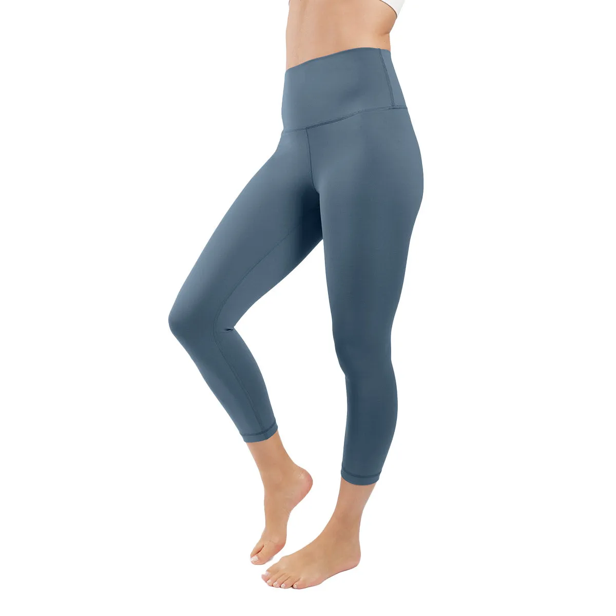 90 Degree By Reflex Women's Wonderlink Elastic Free High Waist Capri