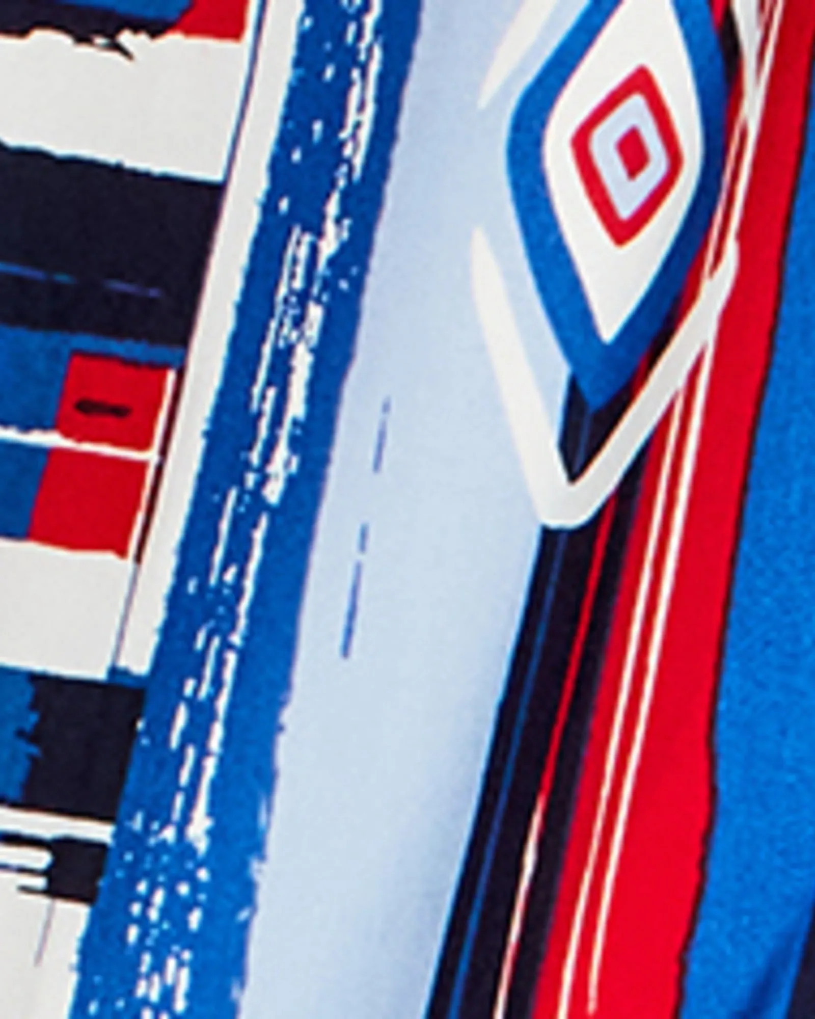 Adalyn Keyhole Top | Azure Blue / Red