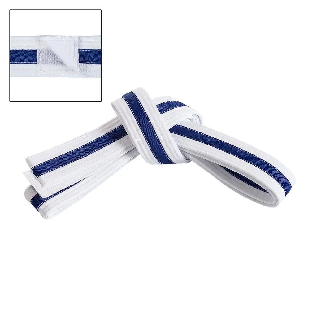 Adjustable Striped White Belt