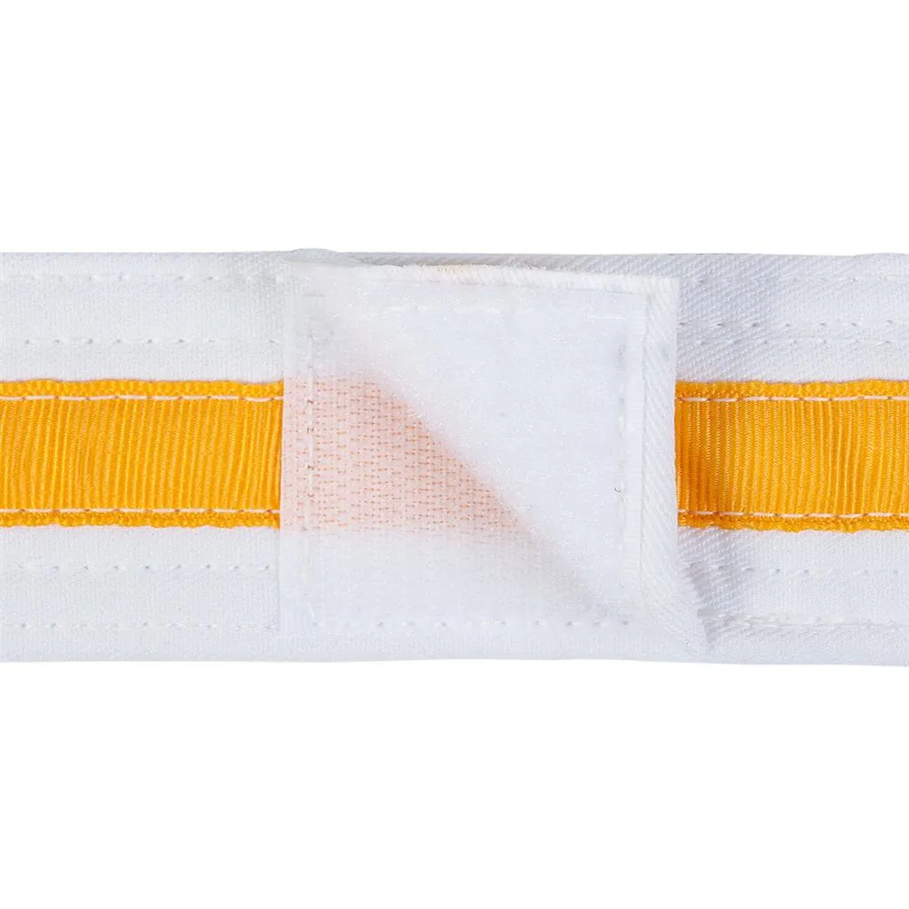 Adjustable Striped White Belt