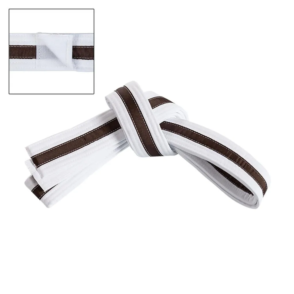 Adjustable Striped White Belt
