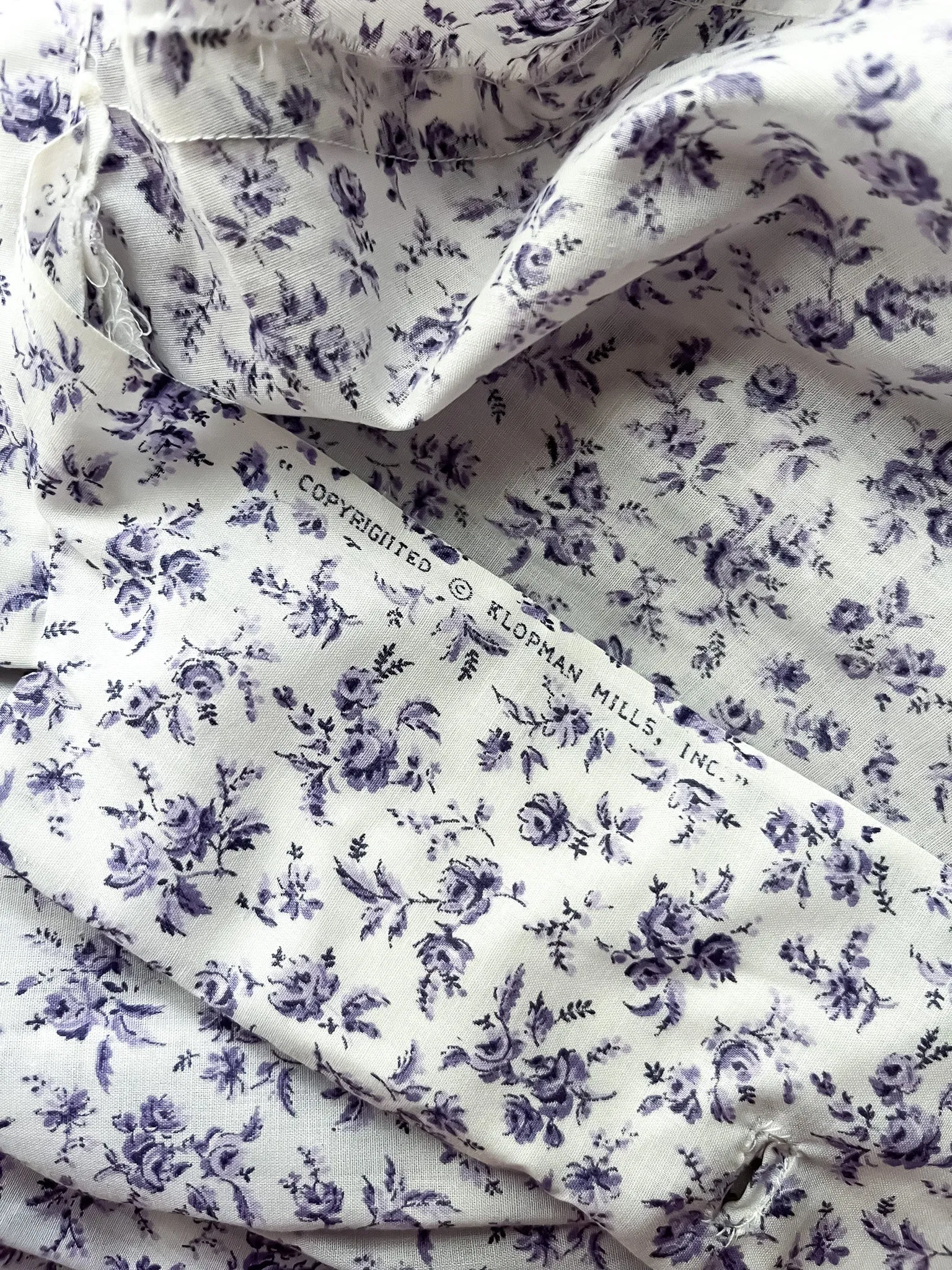 Adorable Early 1960's Violet Rose Printed Shirt Dress  / Sz S