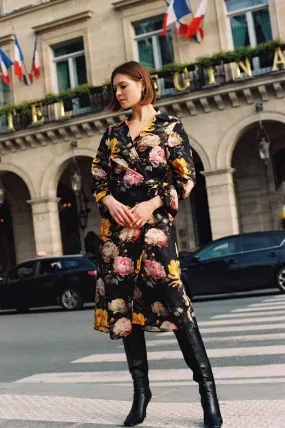Adorne Vienna Floral Wrap Midi Dress Floral Adorne Vienna Floral Wrap Midi Dress Floral