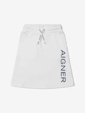 Aigner Girls Cotton Side Logo Print Jogger Skirt Aigner Girls Cotton Side Logo Print Jogger Skirt