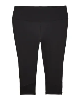 Ainslie Capri Tights with Mesh Detail | Black Ainslie Capri Tights with Mesh Detail | Black