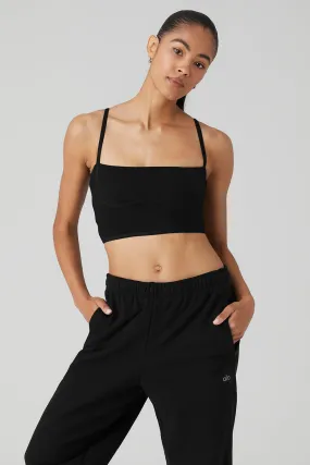 Airbrush Streamlined Bra Tank - Black Airbrush Streamlined Bra Tank - Black
