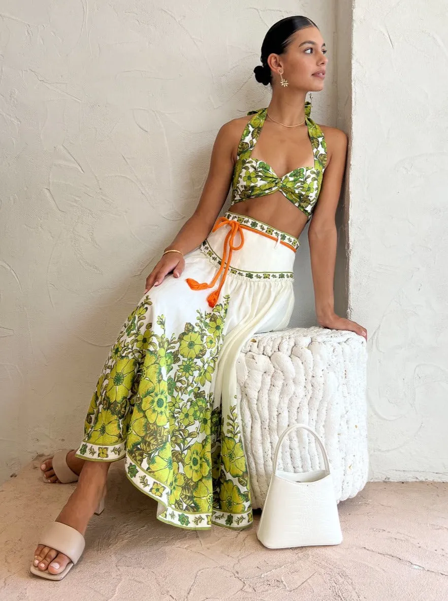 Alemais Wallis Skirt in Myrtle