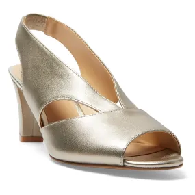 Alice Heel in Pewter Leather Alice Heel in Pewter Leather