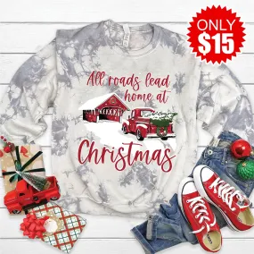 All Roads Christmas Bridge Tie Dye Sweatshirt - 15 All Roads Christmas Bridge Tie Dye Sweatshirt - 15