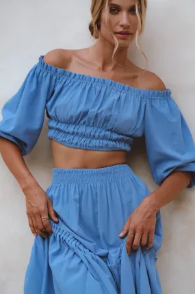 Annabelle Linen Cropped Top Annabelle Linen Cropped Top