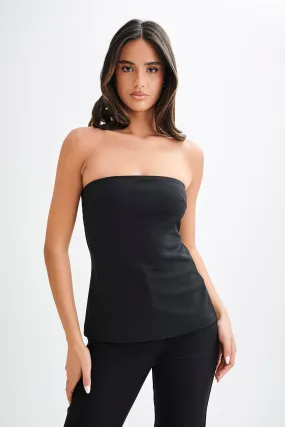 Antonia Strapless Cut Out Top - Black Antonia Strapless Cut Out Top - Black