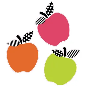 Apple | Classroom Cutouts | Black, White and Stylish Brights | Schoolgirl Style Apple | Classroom Cutouts | Black, White and Stylish Brights | Schoolgirl Style