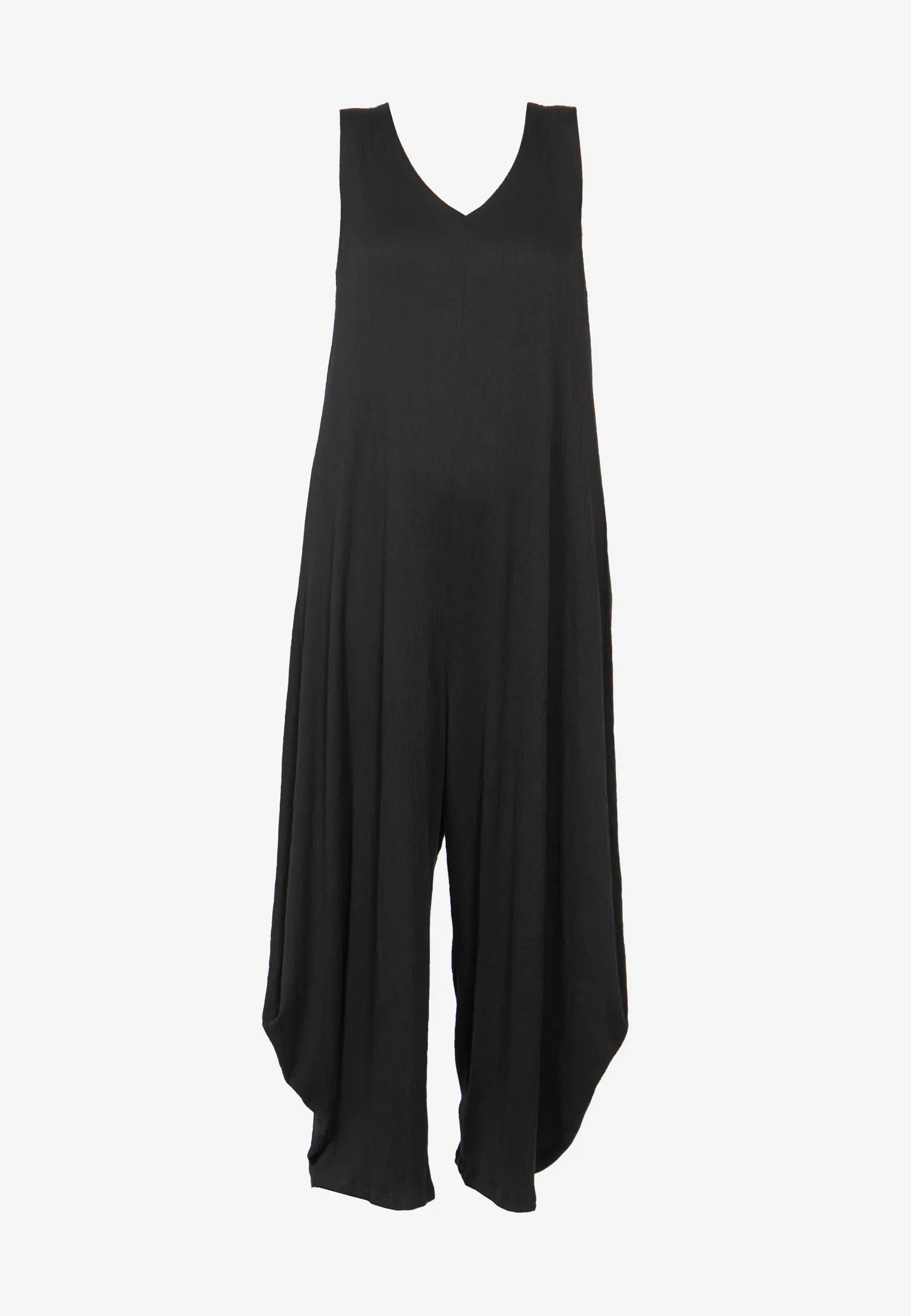 ASHLEY Wrinkled viscose jersey jumpsuit
