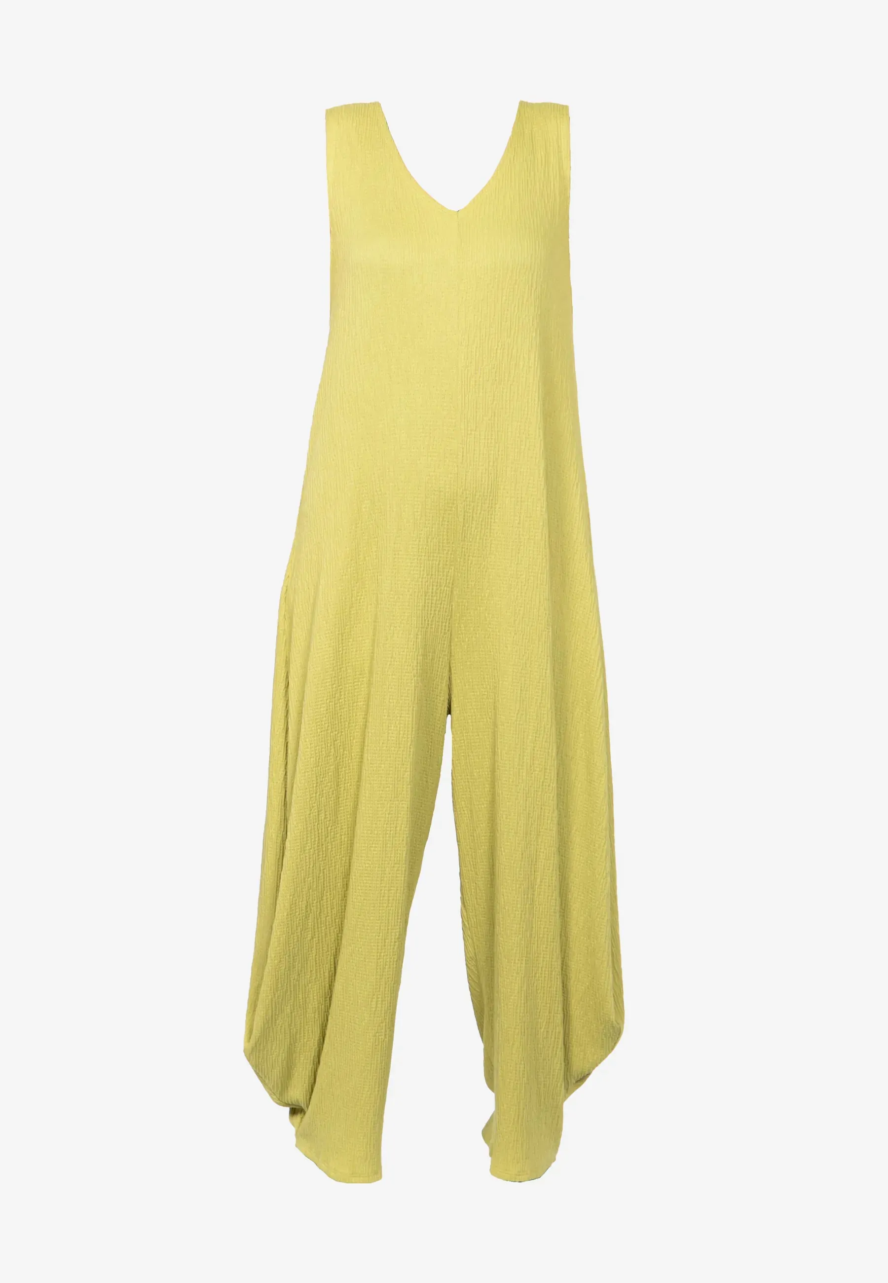 ASHLEY Wrinkled viscose jersey jumpsuit