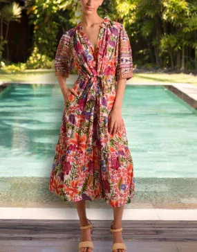 Austen Midi Dress - Tulleries Print Austen Midi Dress - Tulleries Print