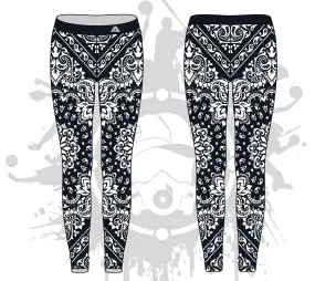 Bandana Womens Leggings: 2-color (7 Colors Available) Bandana Womens Leggings: 2-color (7 Colors Available)