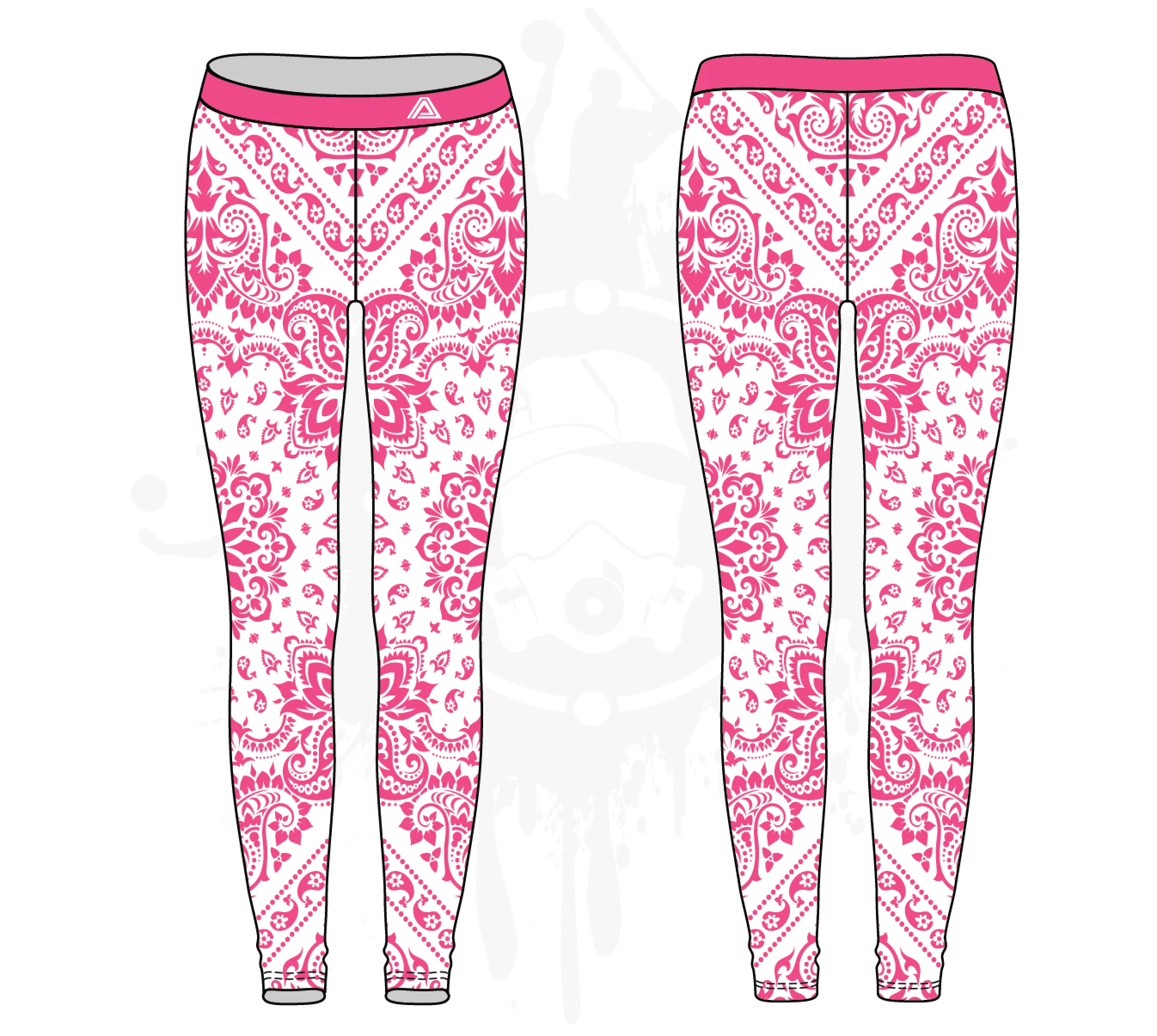 Bandana Womens Leggings: 2-color (7 Colors Available)