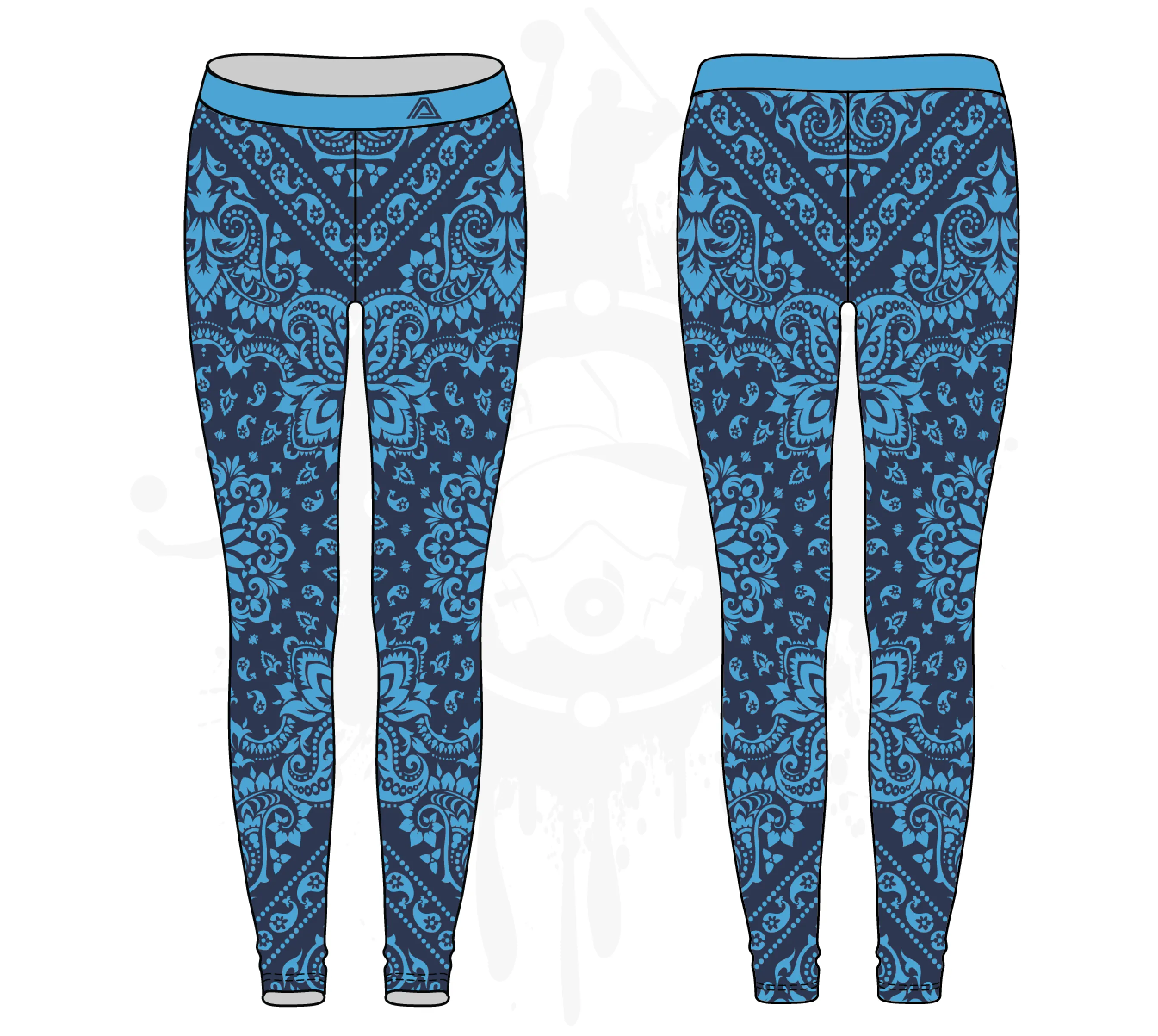 Bandana Womens Leggings: 2-color (7 Colors Available)