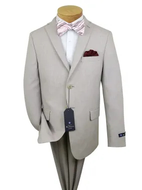 Ben Sherman 37615 Boy's Suit Separate Jacket - Linen - Beige Ben Sherman 37615 Boy's Suit Separate Jacket - Linen - Beige