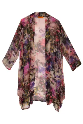 Berries Side Drape Long Duster 6017 Berries Side Drape Long Duster 6017