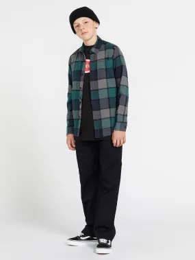 Big Boys Caden Plaid Flannel - Navy Big Boys Caden Plaid Flannel - Navy