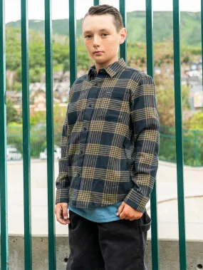 Big Boys Caden Plaid Flannel - Navy Big Boys Caden Plaid Flannel - Navy