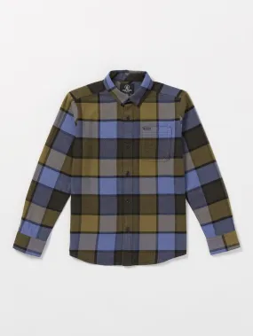 Big Boys Caden Plaid Flannel - Rinsed Black Big Boys Caden Plaid Flannel - Rinsed Black