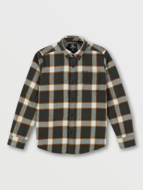 Big Boys Caden Plaid Long Sleeve Shirt - Rinsed Black Big Boys Caden Plaid Long Sleeve Shirt - Rinsed Black