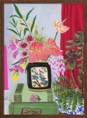 Bird Vase by Sarah Gesek- Stretched Canvas, Poster or Fine Art Print Bird Vase by Sarah Gesek- Stretched Canvas, Poster or Fine Art Print