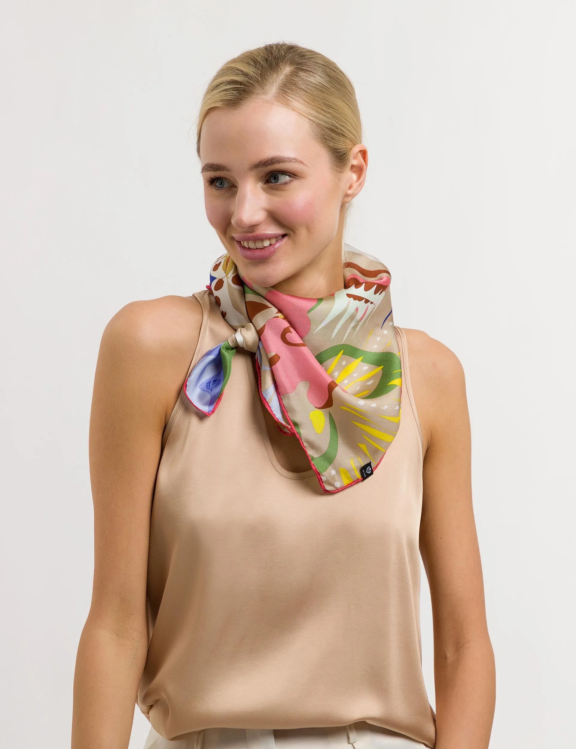 Birds of Paradise Silk Square