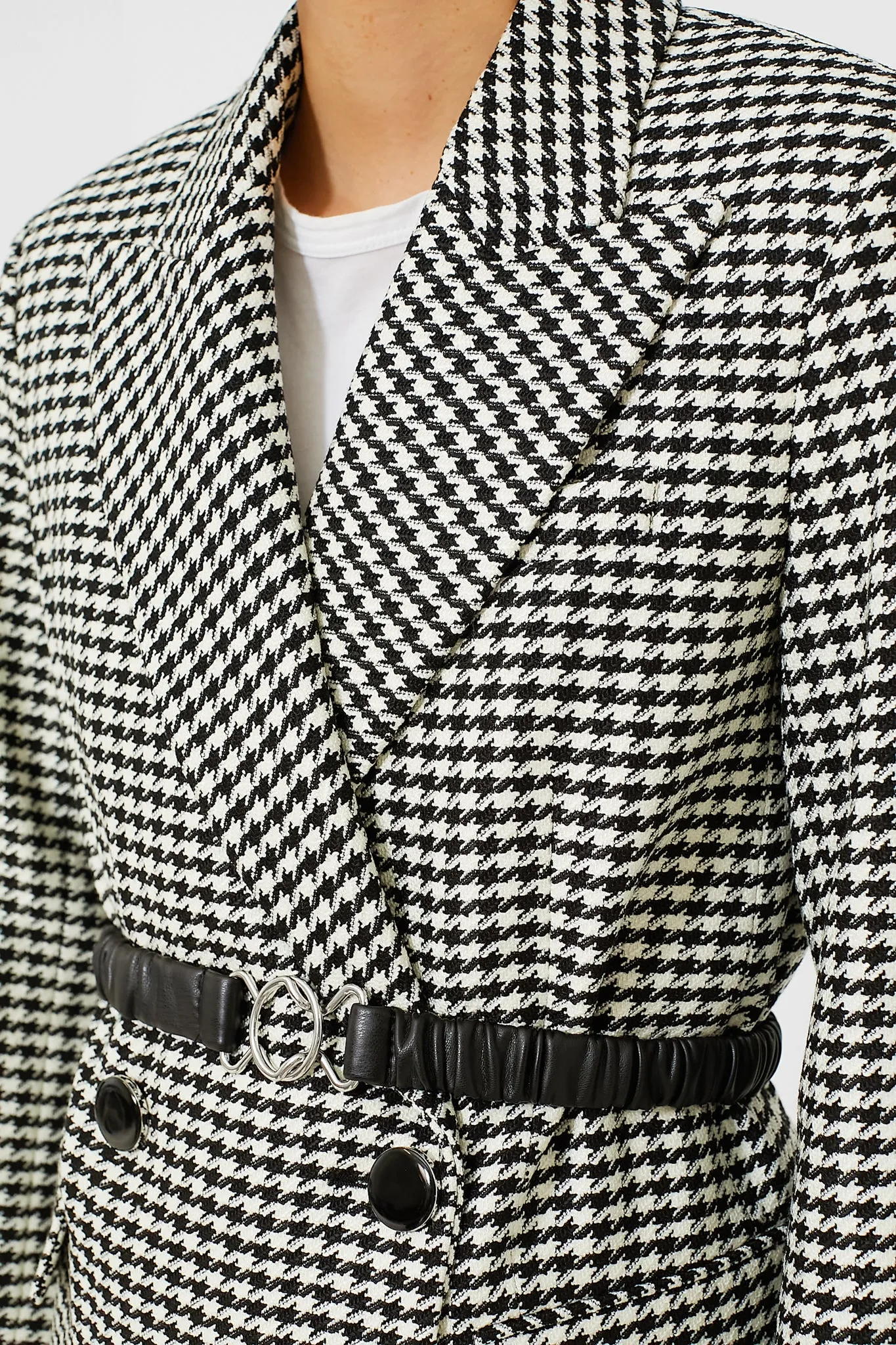 Black and Off White Hutchinson Dickey Jacket