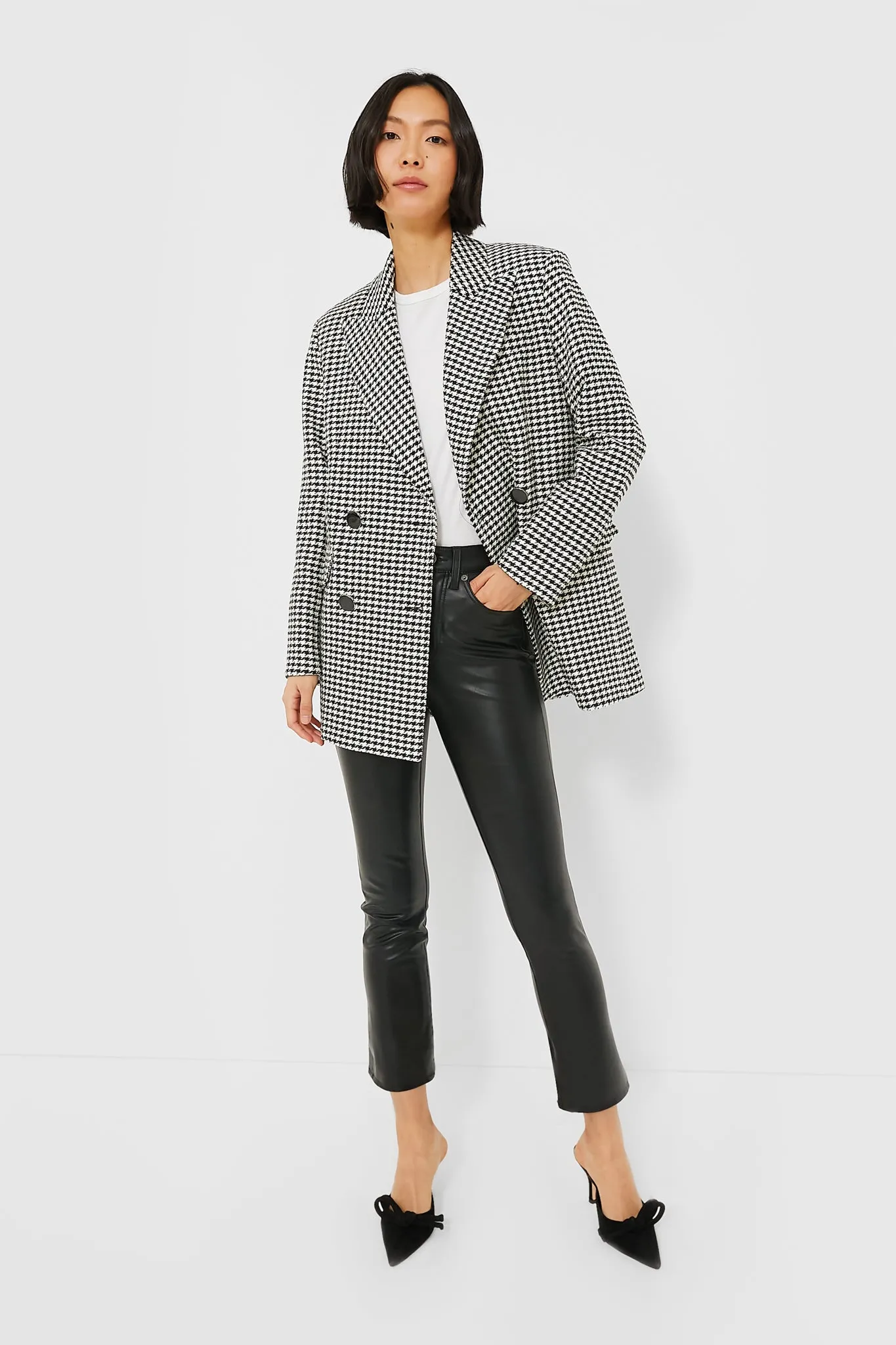 Black and Off White Hutchinson Dickey Jacket
