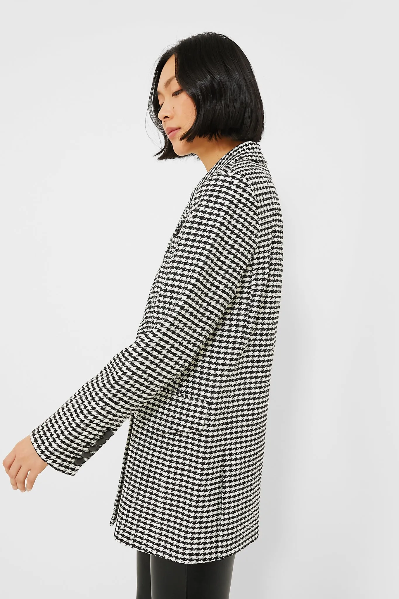 Black and Off White Hutchinson Dickey Jacket