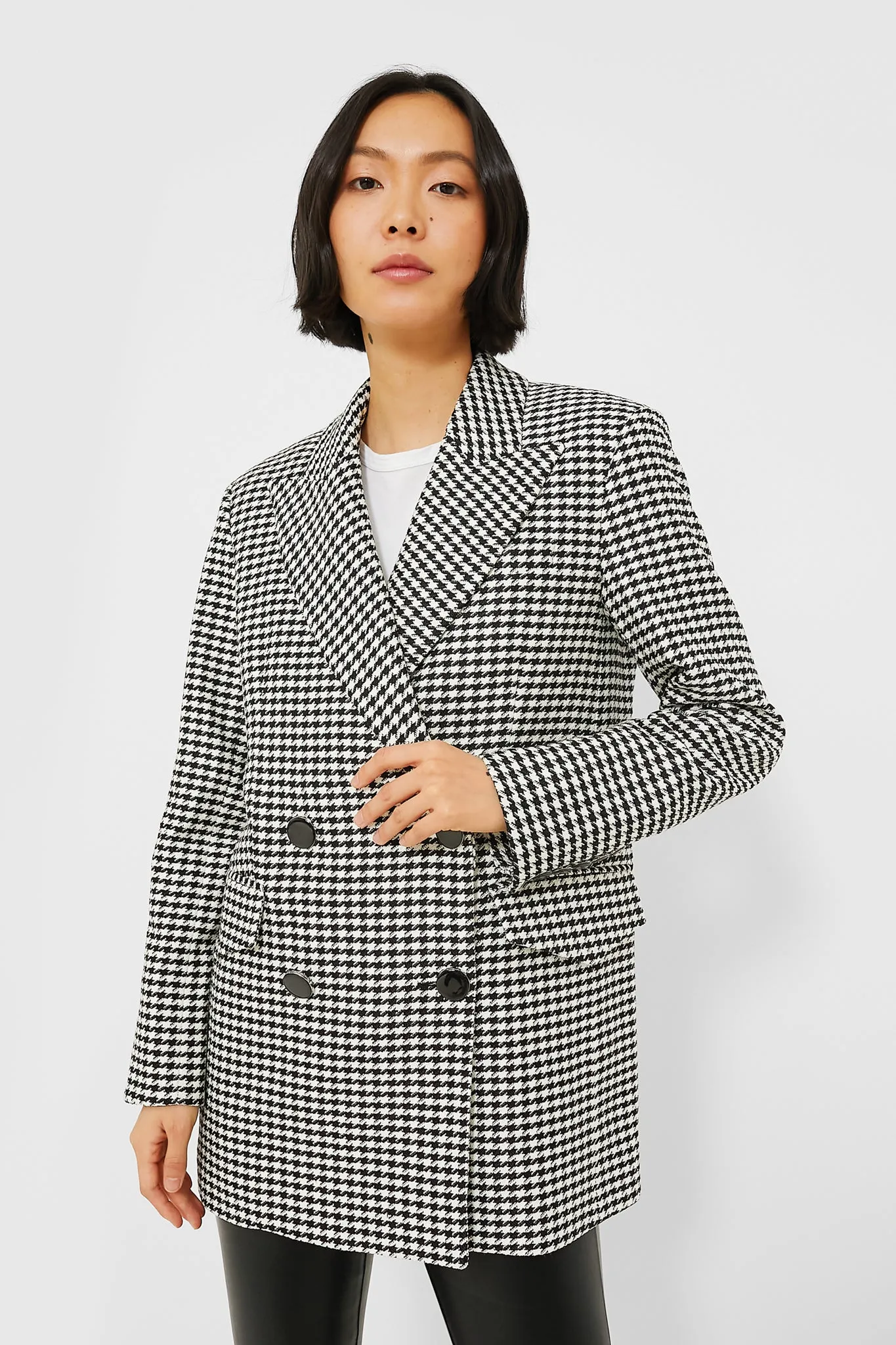 Black and Off White Hutchinson Dickey Jacket
