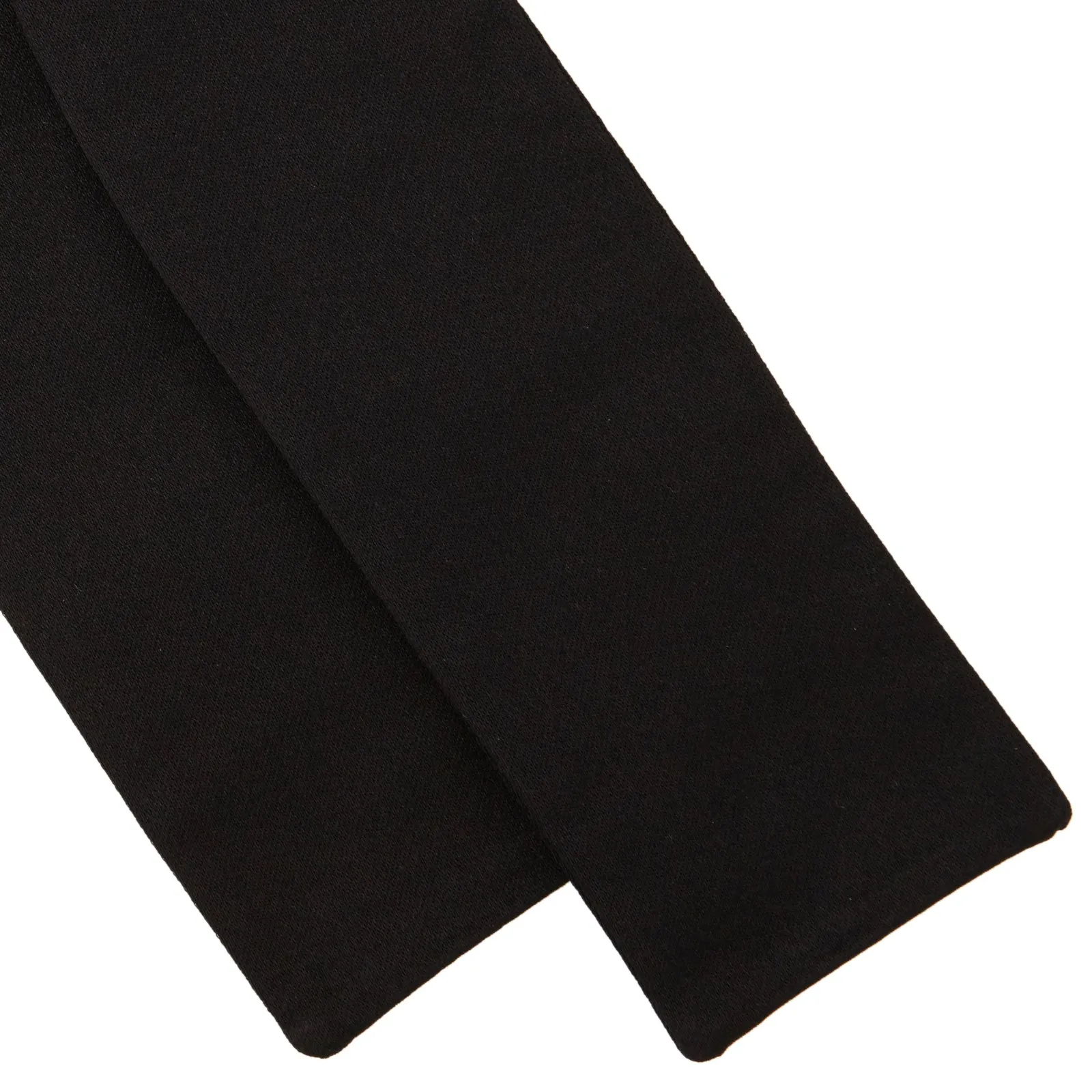 Black Batwing Satin Bow Tie