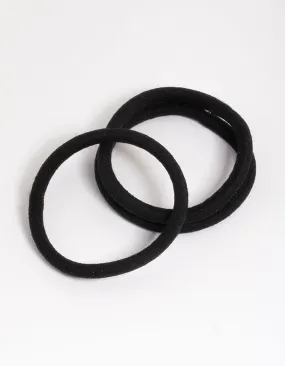 Black Fabric Classic Hair Tie Pack Black Fabric Classic Hair Tie Pack