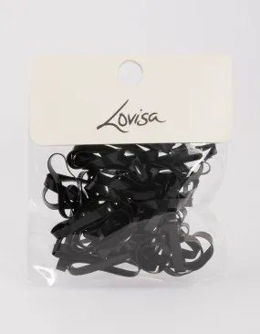 Black Mini Hair Elastics 60-Pack Black Mini Hair Elastics 60-Pack