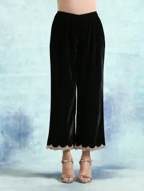 Black Velvet Lace Pant Black Velvet Lace Pant
