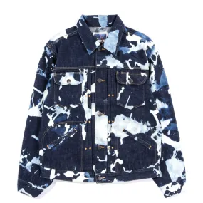 BLUE BLUE JAPAN SELVEDGE DENIM "KAGO BASSEN" JEAN JACKET BLUE BLUE JAPAN SELVEDGE DENIM "KAGO BASSEN" JEAN JACKET