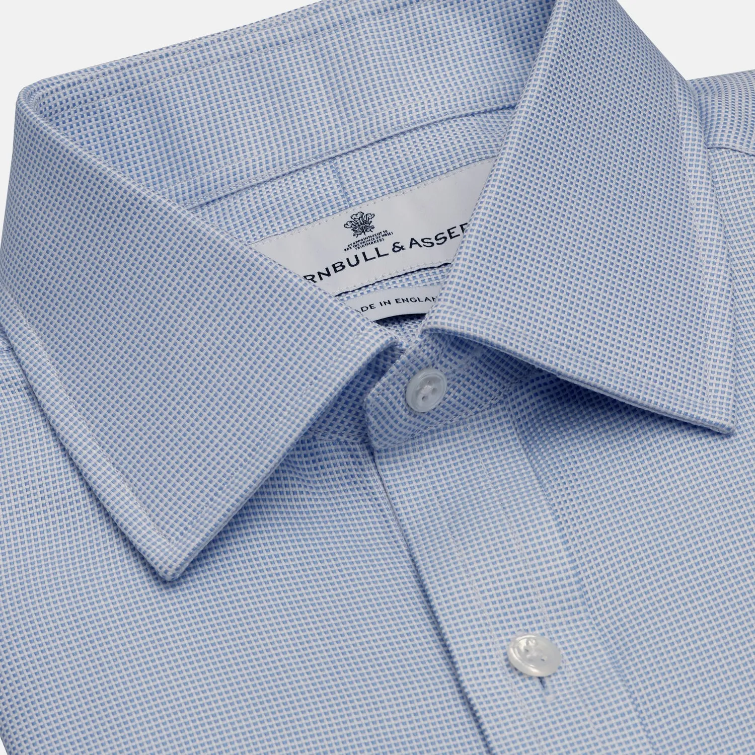 BLUE MULTI-CHECK COTTON REGULAR FIT SHIRT