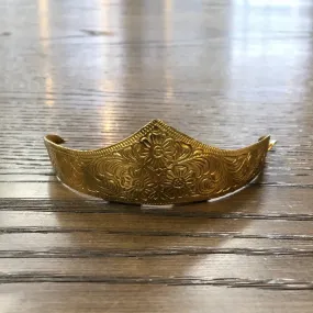 Brass Floral Scrolled Heel Caps Brass Floral Scrolled Heel Caps