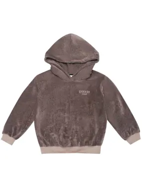 Brown Velvet Logo Hoodie Brown Velvet Logo Hoodie