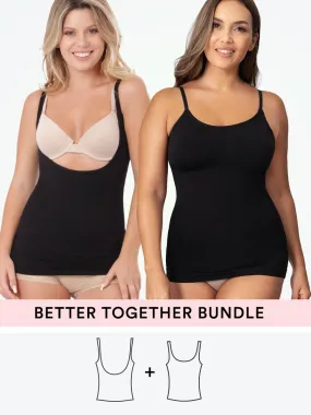 Bundle Shapermint Essentials - 1 Open-Bust Shaper Cami   1 Scoop Neck Cami Bundle Shapermint Essentials - 1 Open-Bust Shaper Cami   1 Scoop Neck Cami